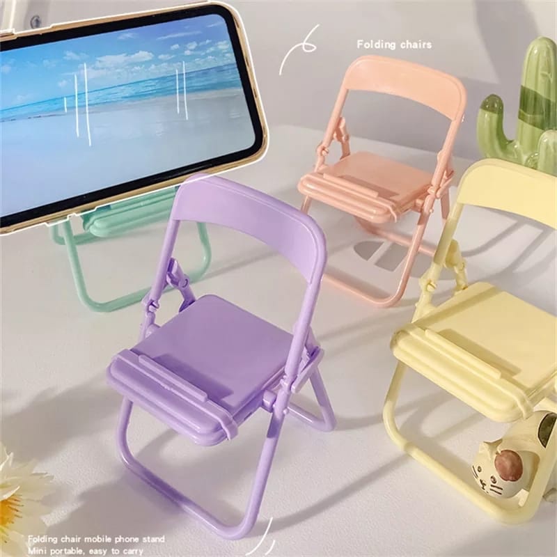 Phone Accessories Organizer - Sevimli Sandalye Telefon Tutucu Standı Yaratıcı