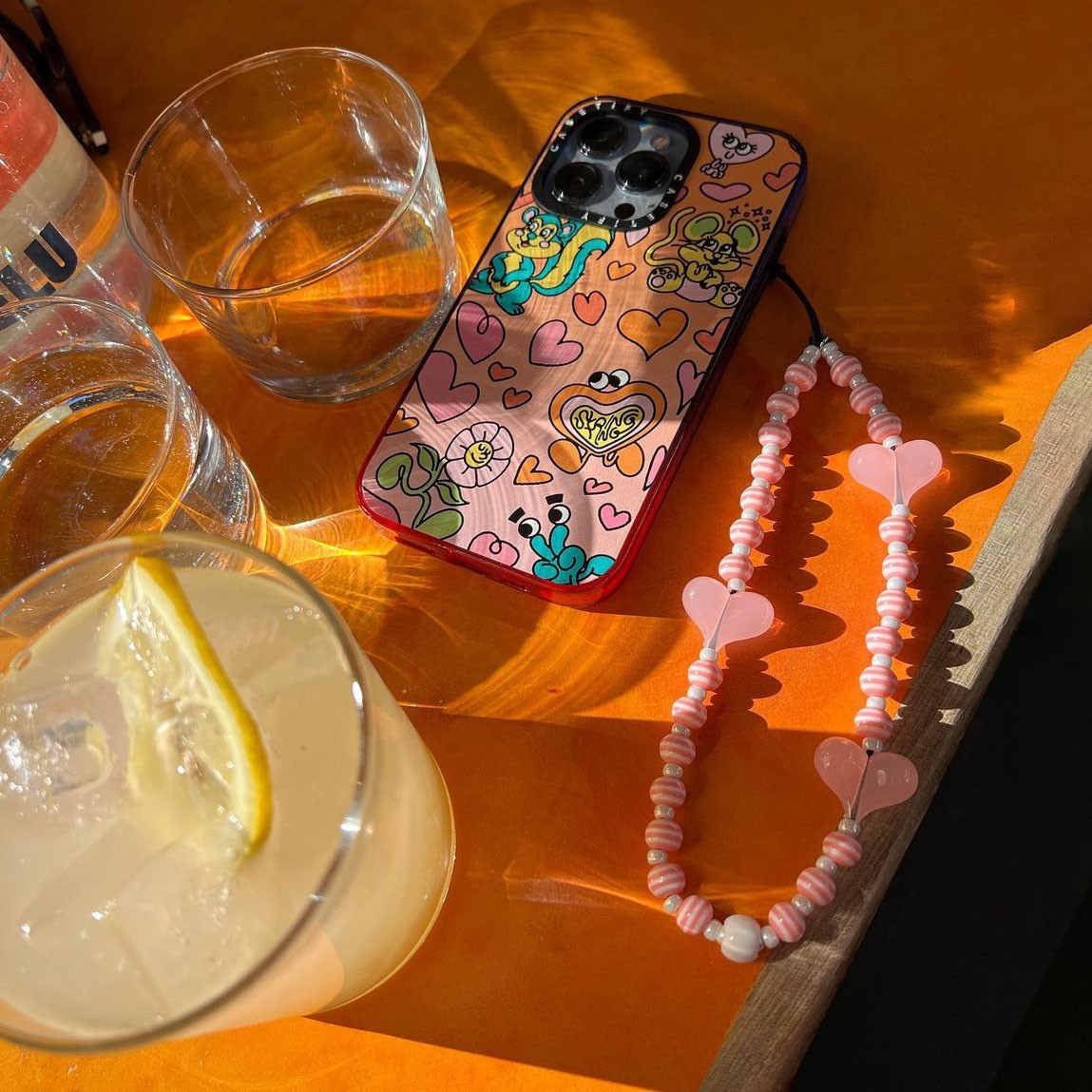 Pembe kalp telefon zinciri sap - Phone Accessories Wholesale Suppliers incelemesi ve fiyatı