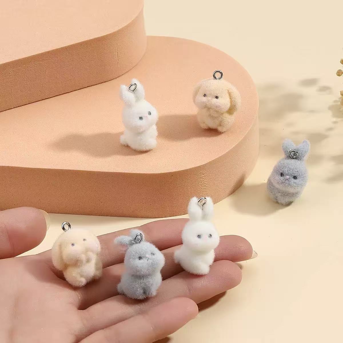 10 adet floklu küçük tavşan re - Phone Accessories Jewelry incelemesi ve fiyatı